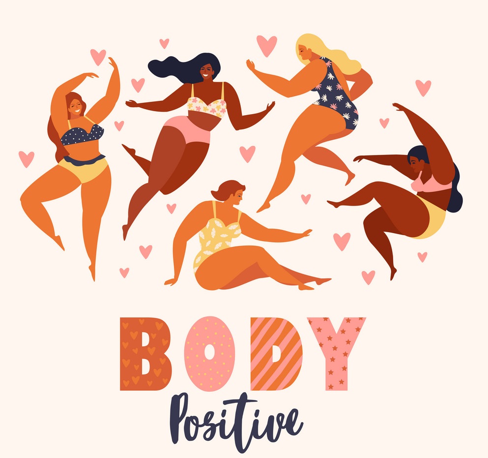body positive love your vector 23026300